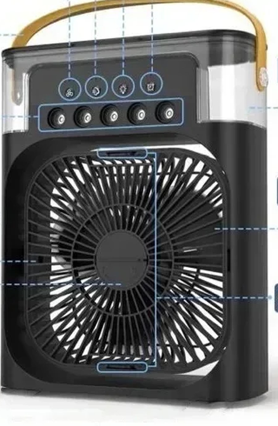 card controls - Zephira Mini - Climatiseur portable 3 en 1 | Zephira