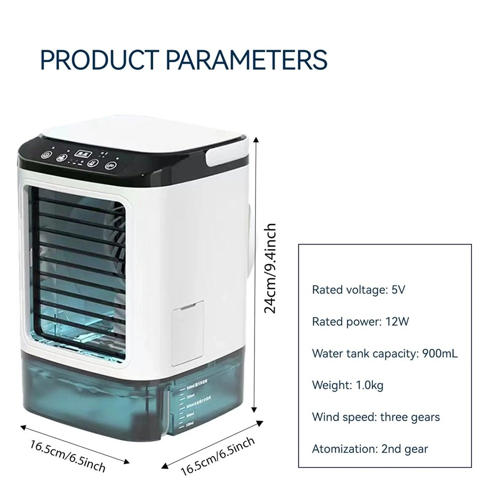 cube 900 5 - Zephira Cube - Mini climatiseur 900 ml | Zephira